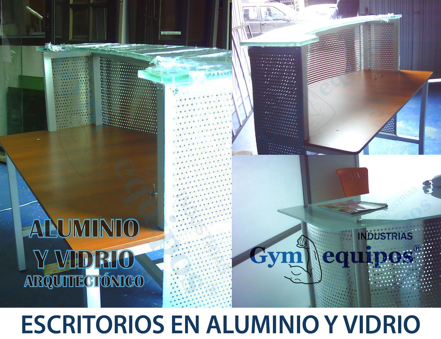 escritorios muebles en aluminio bogota