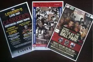 Three event posters: