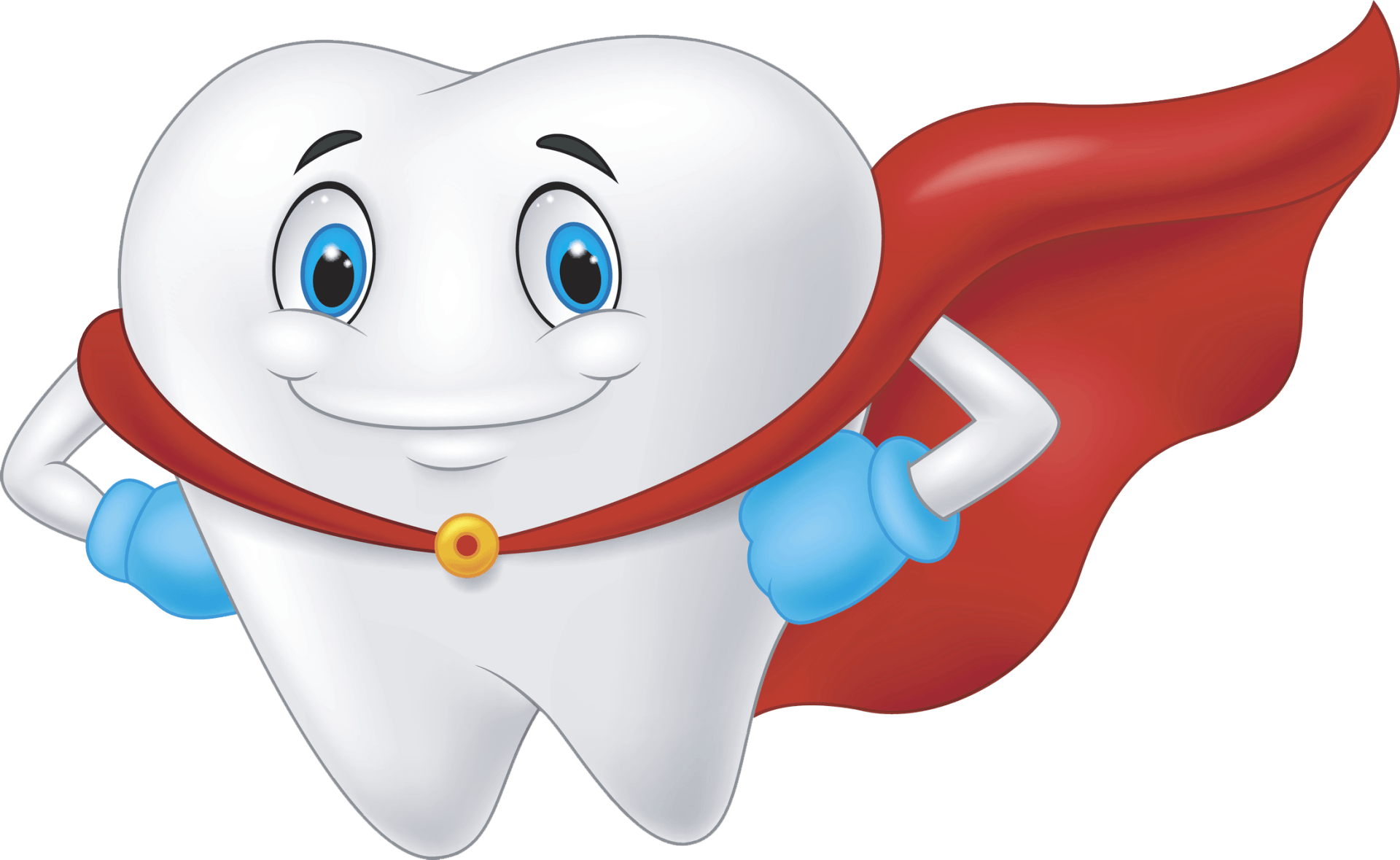 Happy Superhero Healthy Tooth — Largo, FL — Mid County Dental Associates