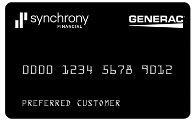 A black credit card that says synchrony financial on it