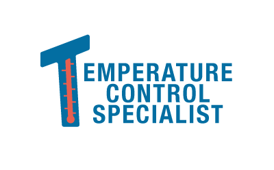 temperature control specialist logo white glow