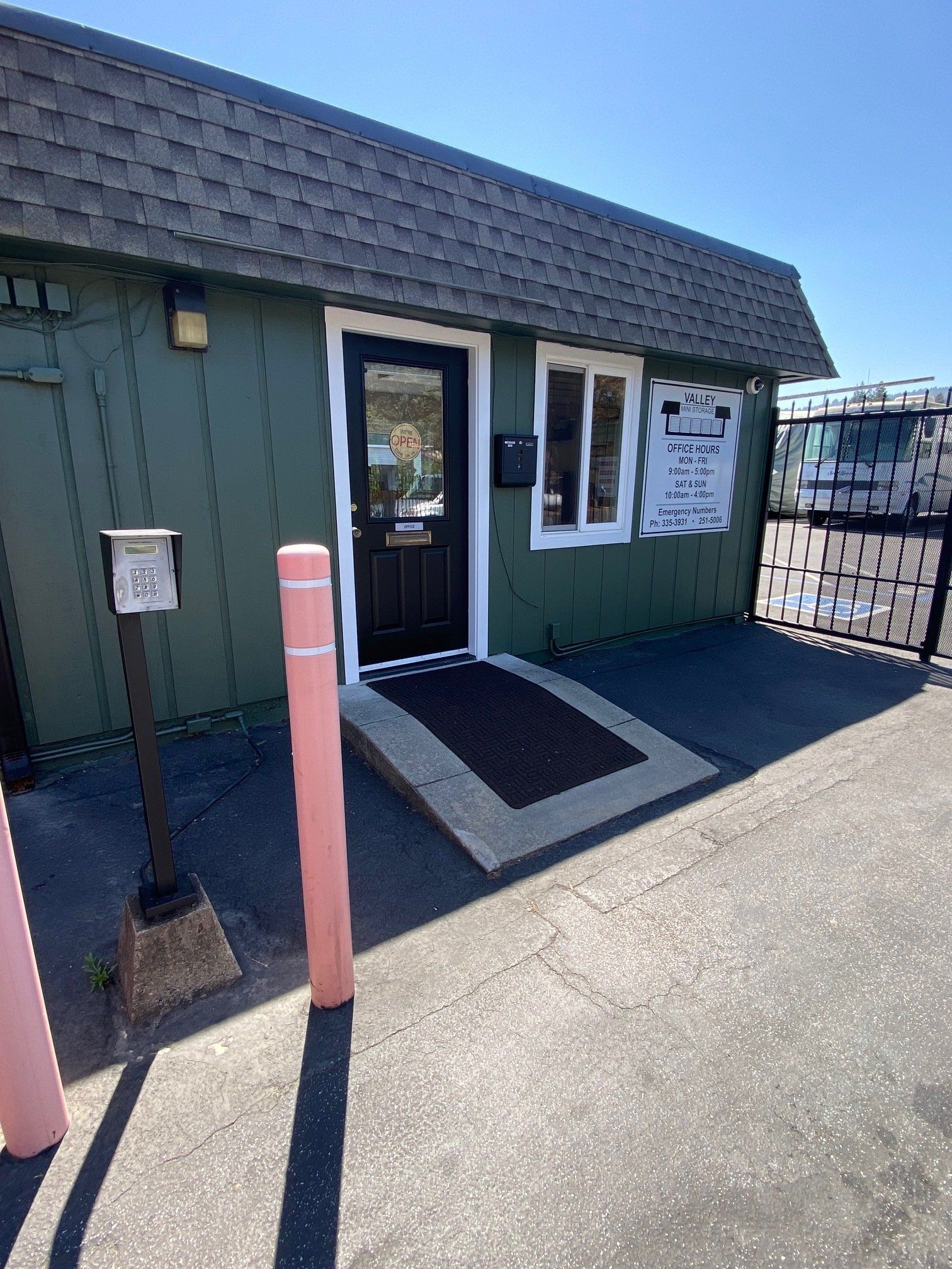 In Front Of The Company | Felton, CA | Valley Mini Storage