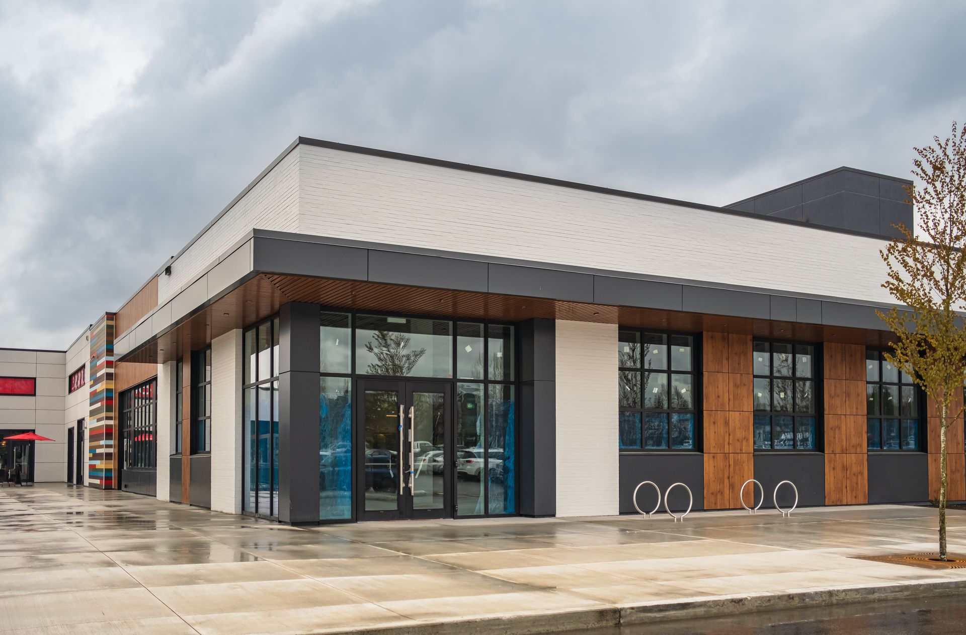 Front of the store building