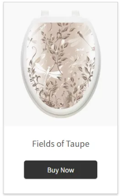 whimsical toilet decal with dragonflies