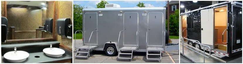 Exterior and Interior of the Portable Luxury Restroom