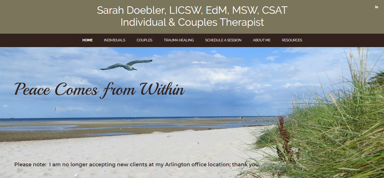 Sarah Doebler, LICSW, EdM, MSW, CSAT | Duxbury, MA Therapist