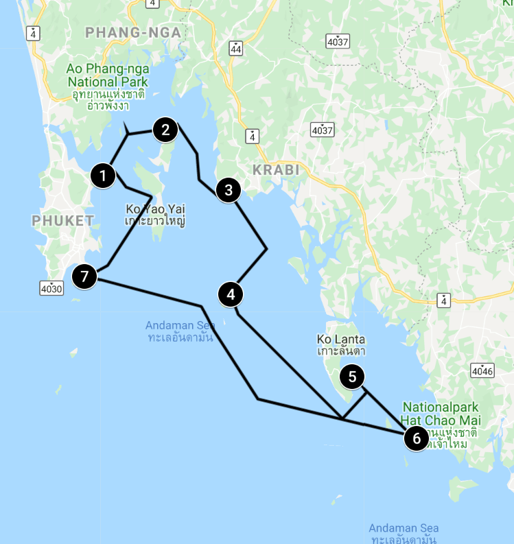 map of flotilla route