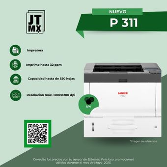Un anuncio de una impresora que dice nueva p 311