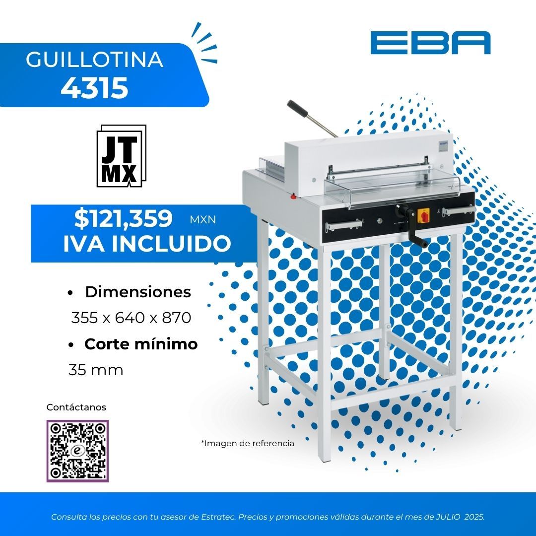 Un anuncio de una máquina guillotina que cuesta $ 121,369