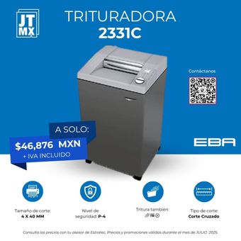 Un anuncio de una trituradora de papel que cuesta $ 46,876