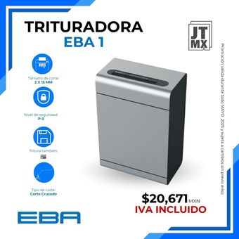 Un anuncio de una trituradora de papel que cuesta $ 20,671