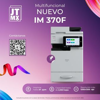 Una imagen de una impresora con un código QR.