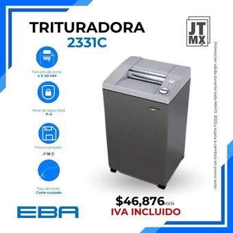 Un anuncio de una trituradora de papel que cuesta $ 46,876