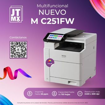 Un anuncio de una impresora que dice nueva im c300