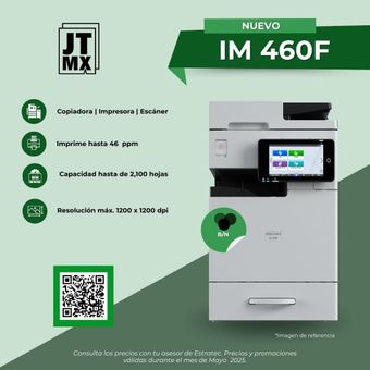 Un cartel para una impresora que dice nuevo im 460f