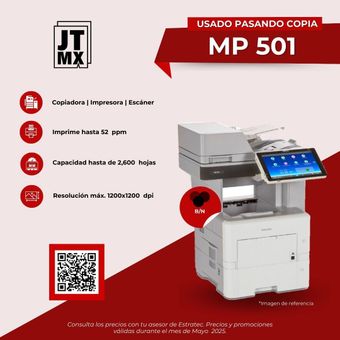 Un anuncio de una impresora jt mx mp 501