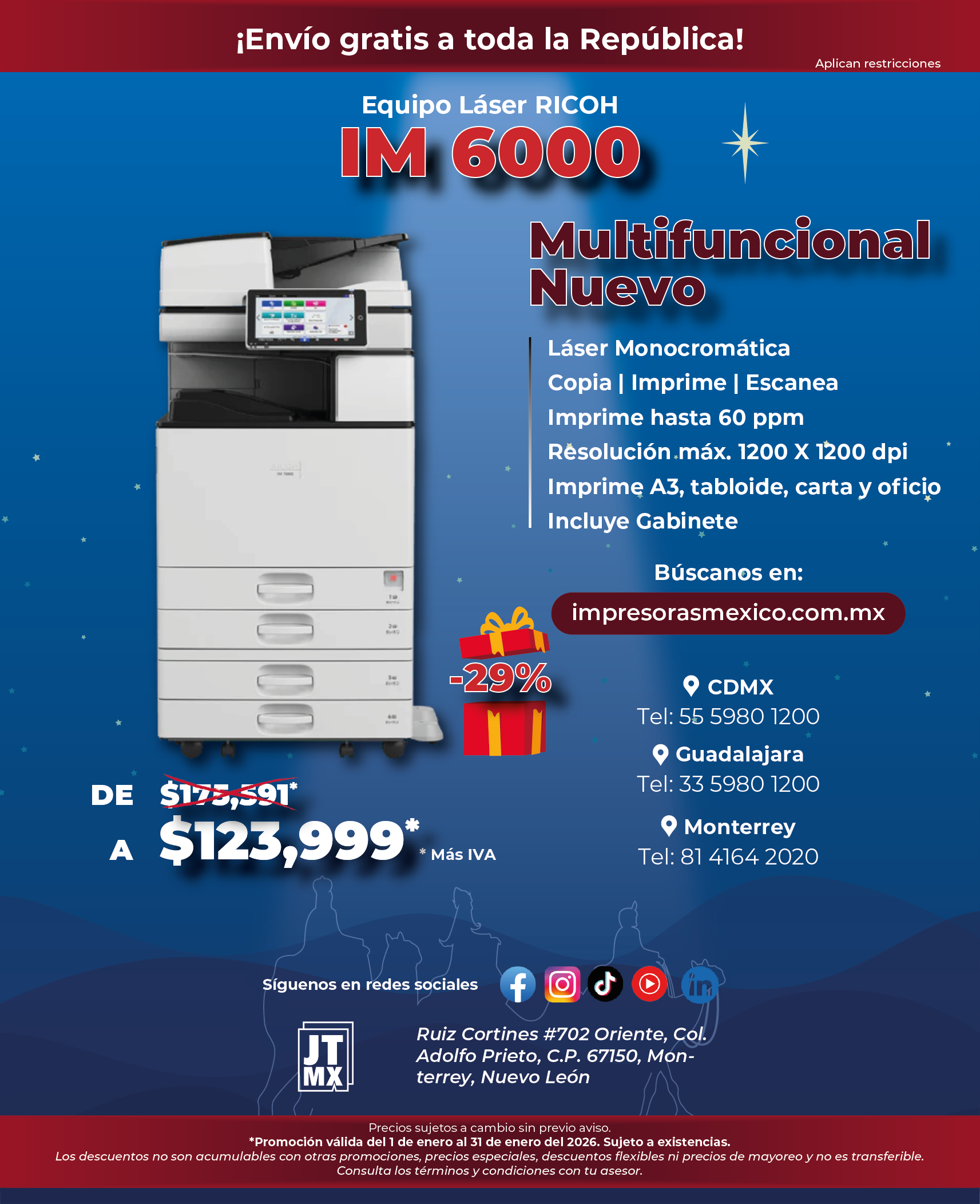 Una imagen de una impresora con un código QR.