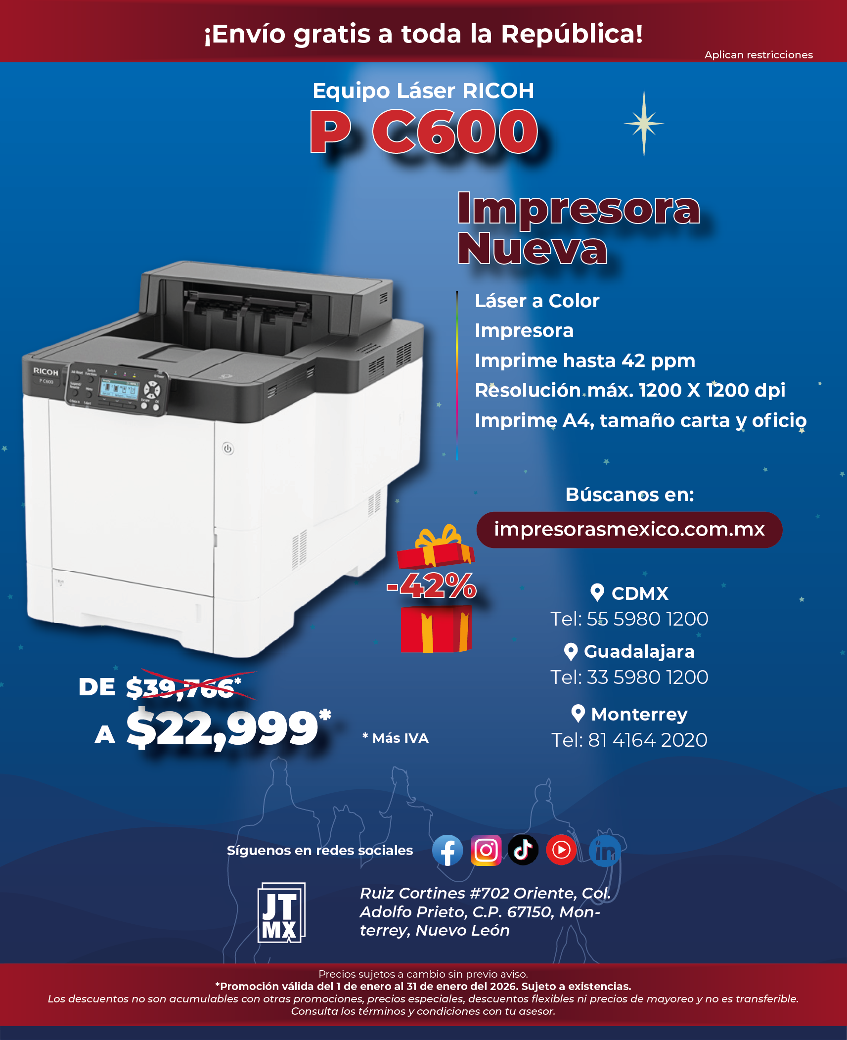 Un cartel para una impresora que dice nuevo im 460f