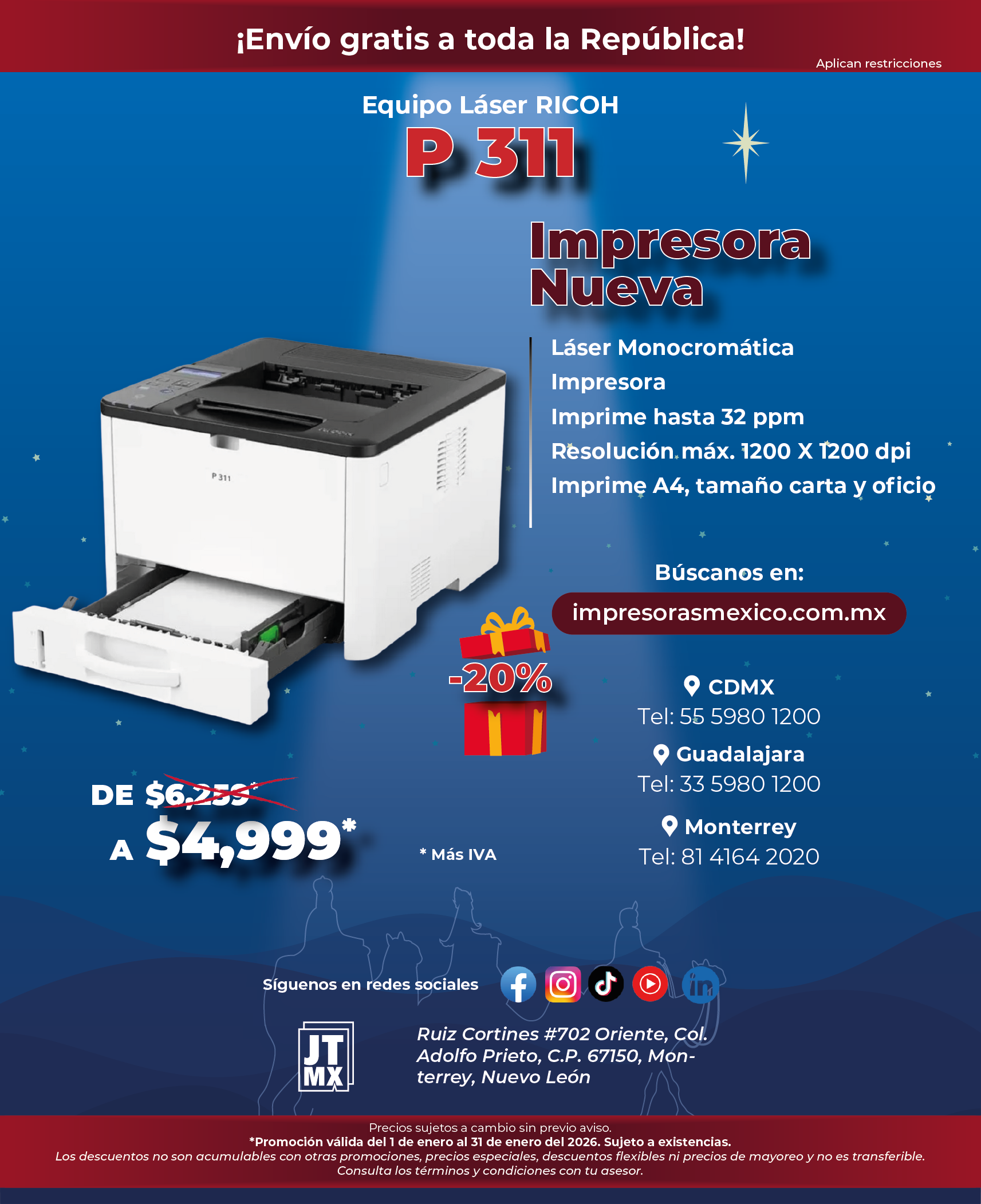 Un anuncio de una impresora que dice nuevo im 430f