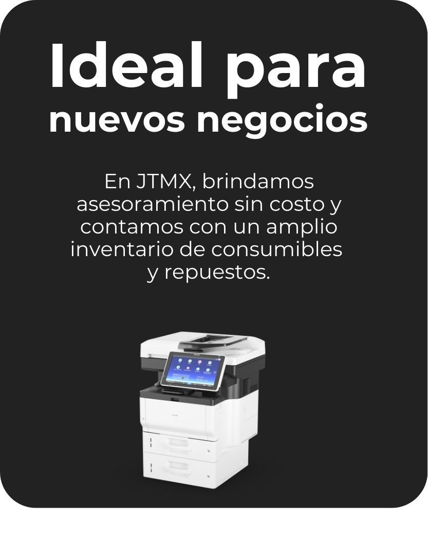 A picture of a printer that says ideal para nuevos negocios