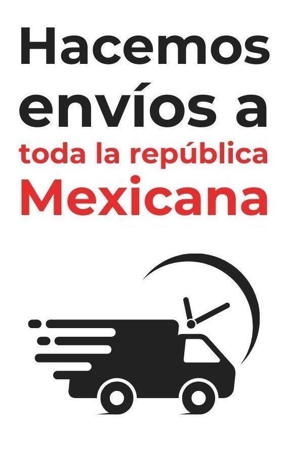 A picture of a delivery truck that says `` hacemos envios a toda la republica mexicana ''.