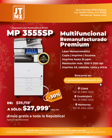 Se anuncia una impresora jt mx mp 3550