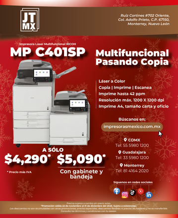 Un anuncio de una nueva impresora remanufacturada IM C3500