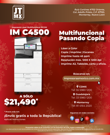Un póster para una nueva impresora remanufacturada MP C6004