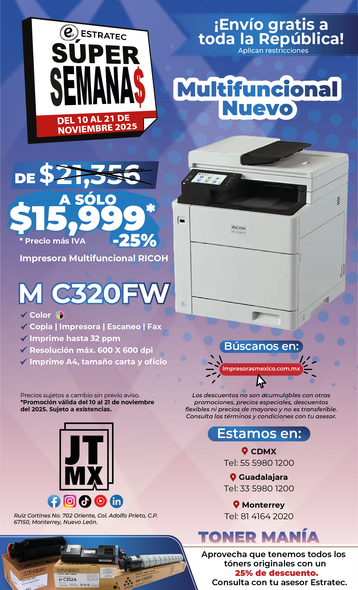 Un anuncio de una impresora que dice nuevo im 430f