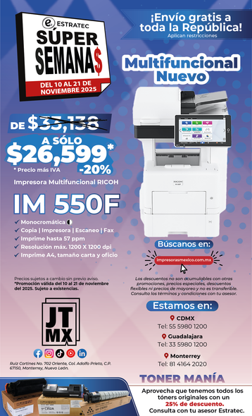 Un cartel para una impresora que dice nuevo im 460f