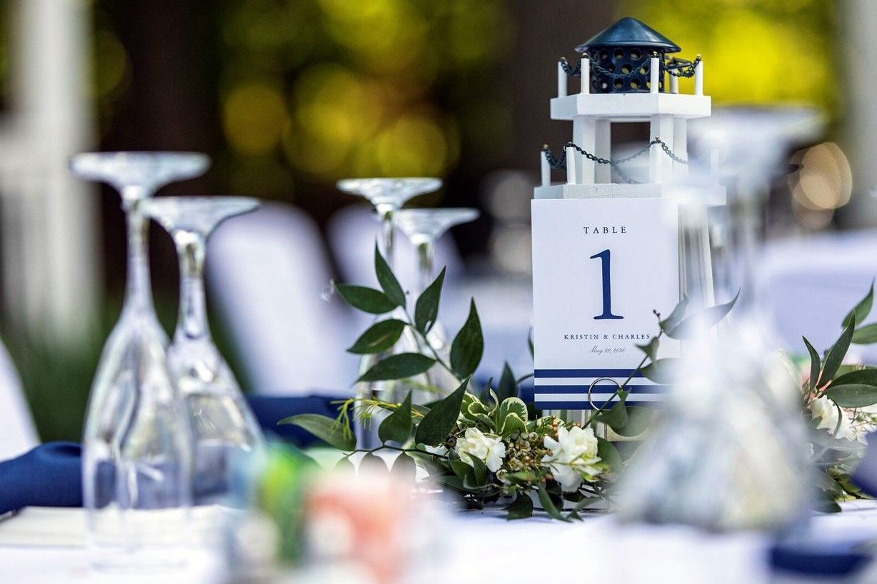 Wedding table closeup
