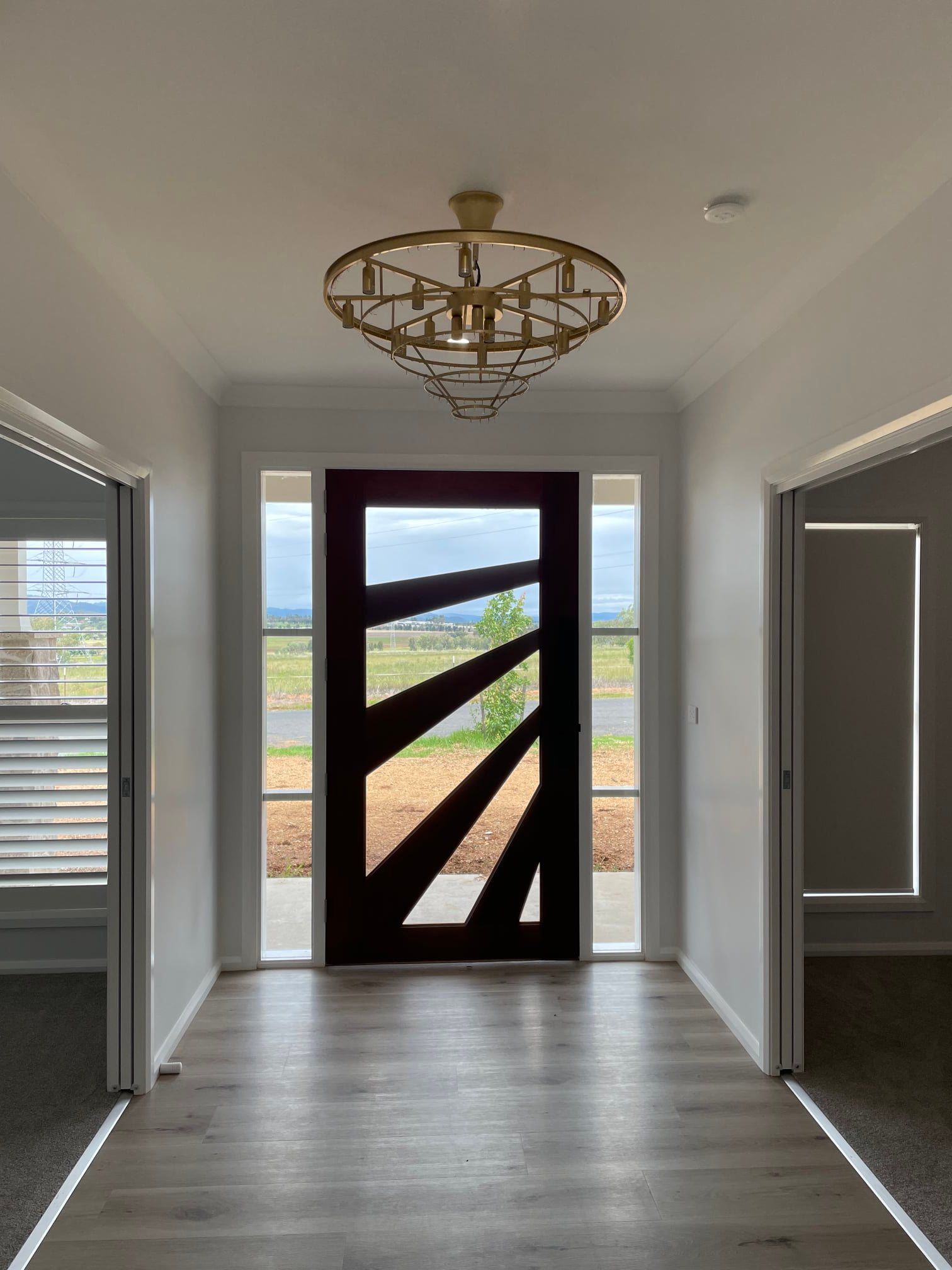 Hallway With A Black Door — Tamworth, NSW — Nathan Love’s Homes