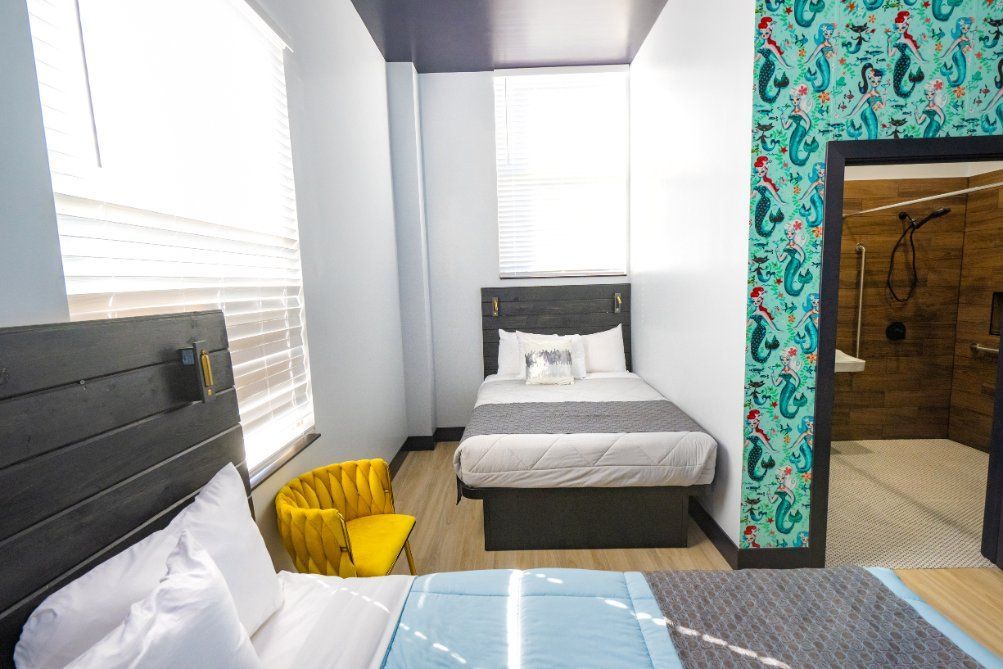 Deluxe 1 Queen Bed and 1 Double Bed room Balboa Park Hotel