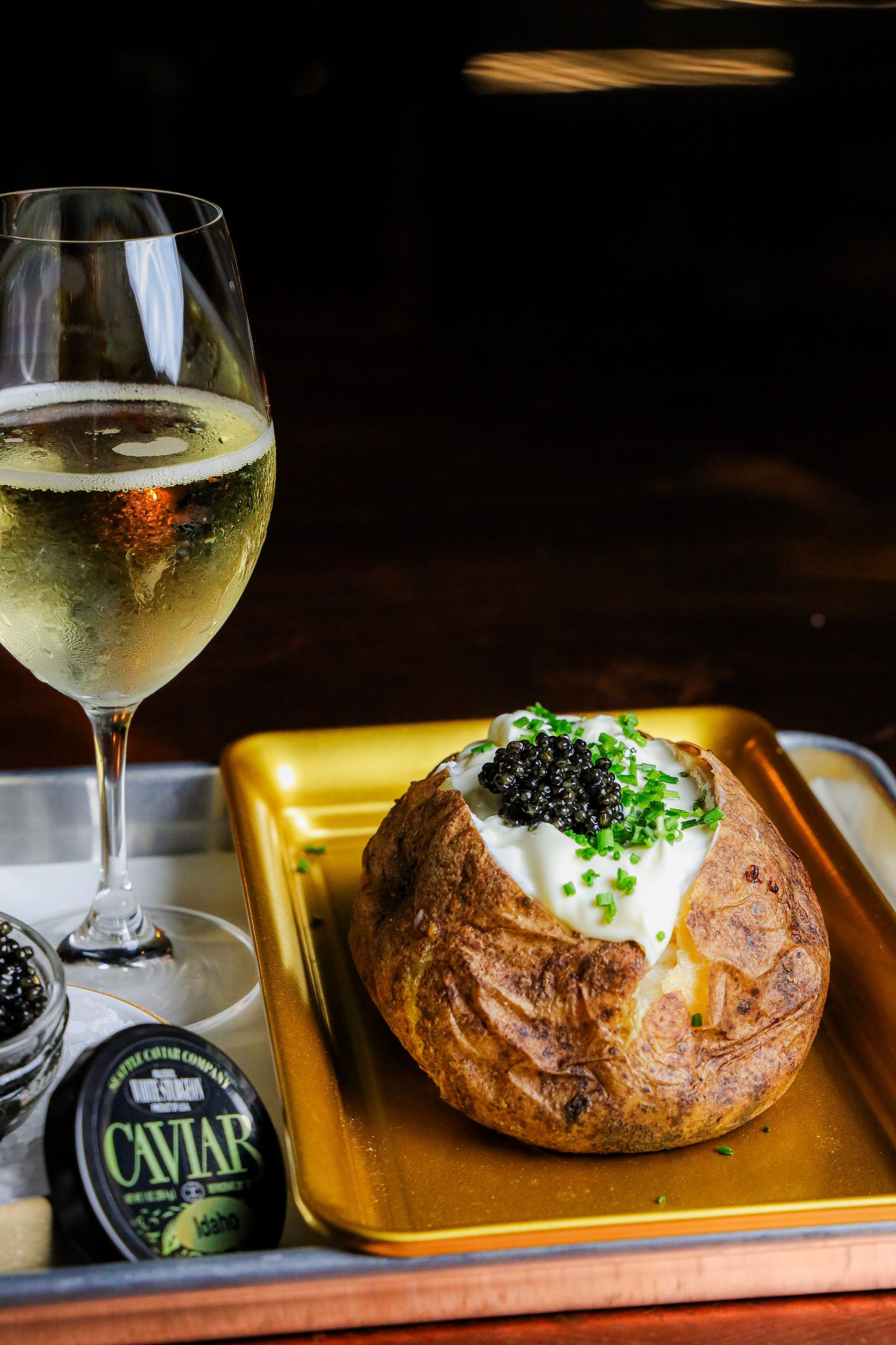 King Leroy Bellevue Spud with Caviar