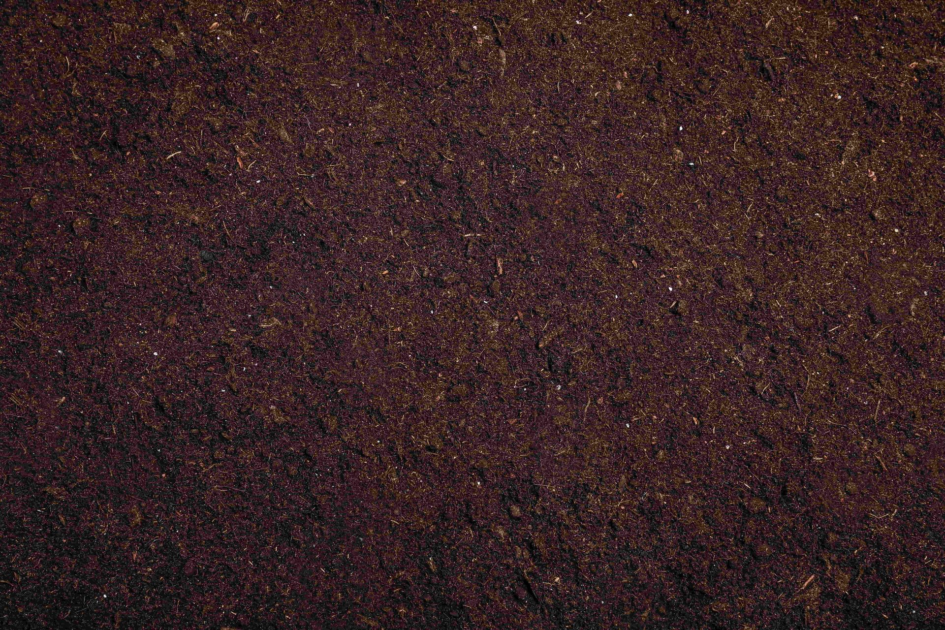 Dark brown, granular surface. Texture appears uneven, possibly soil or textured material.