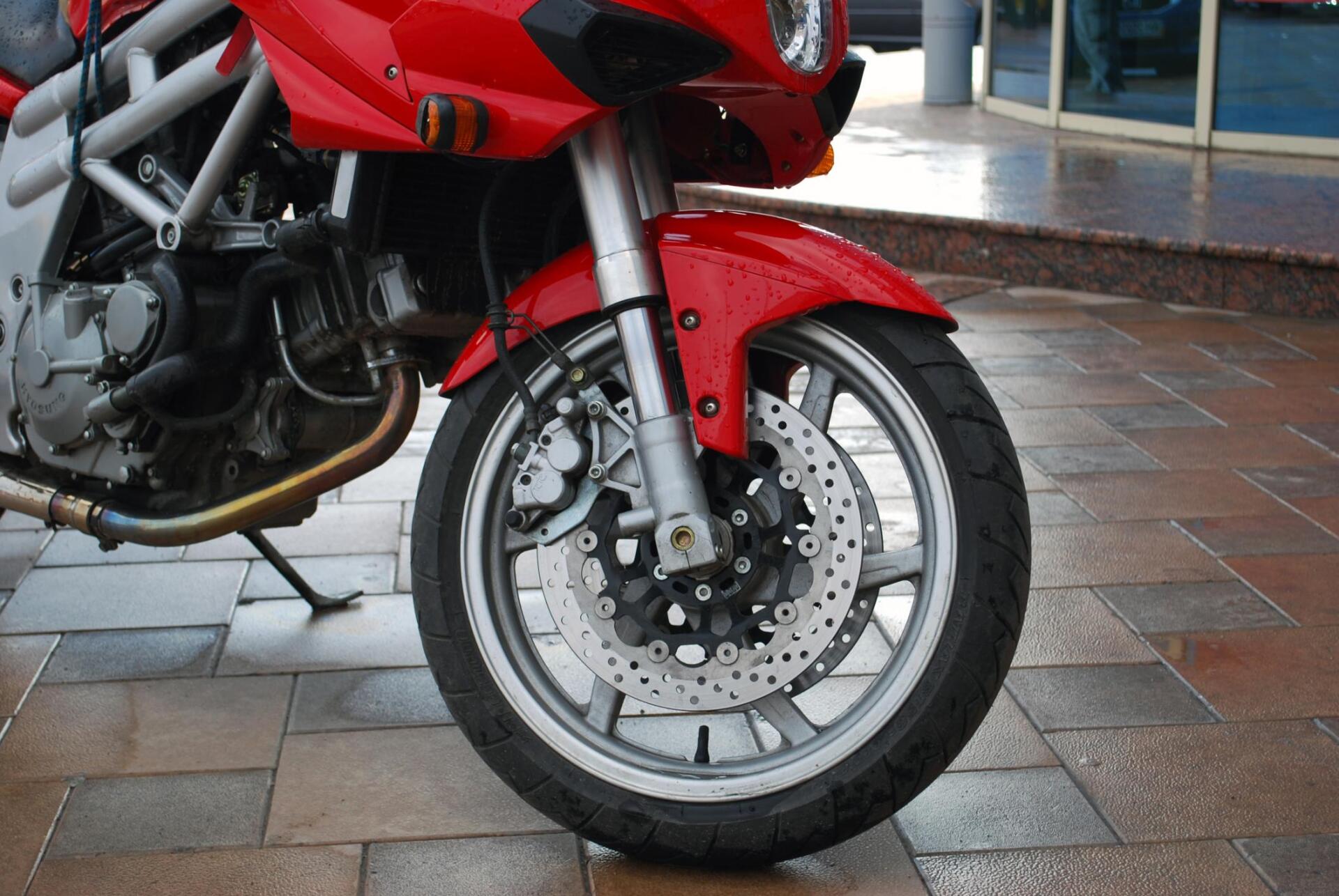 a red big bike motorcycle