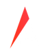 Forma rossa e angolata su sfondo bianco.