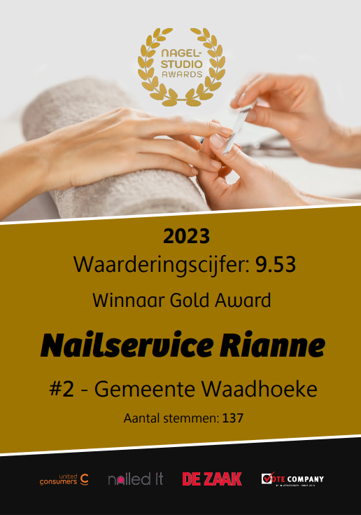Nagelstudio Awards - Nailservice Rianne in Sint Annaparochie