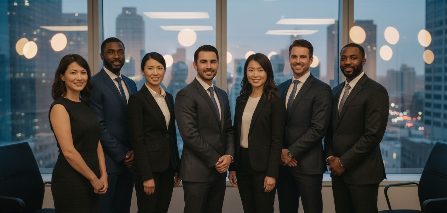 Recruitment Process Outsourcing professionals collaborating in a modern office environment