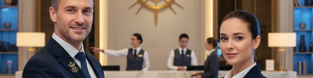 Hospitality industry recruitment professionals collaborating in a modern office setting