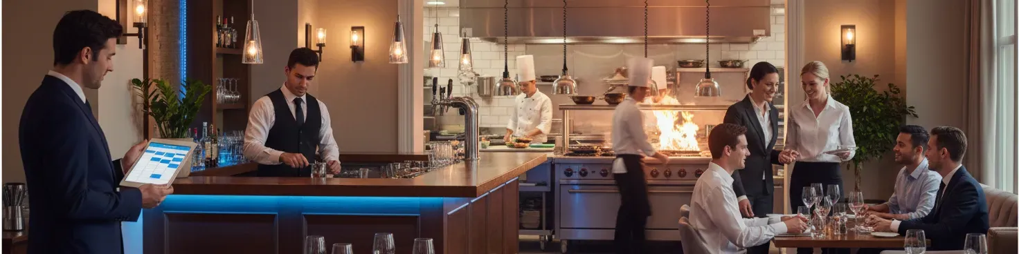 Hospitality staffing solutions in restaurants