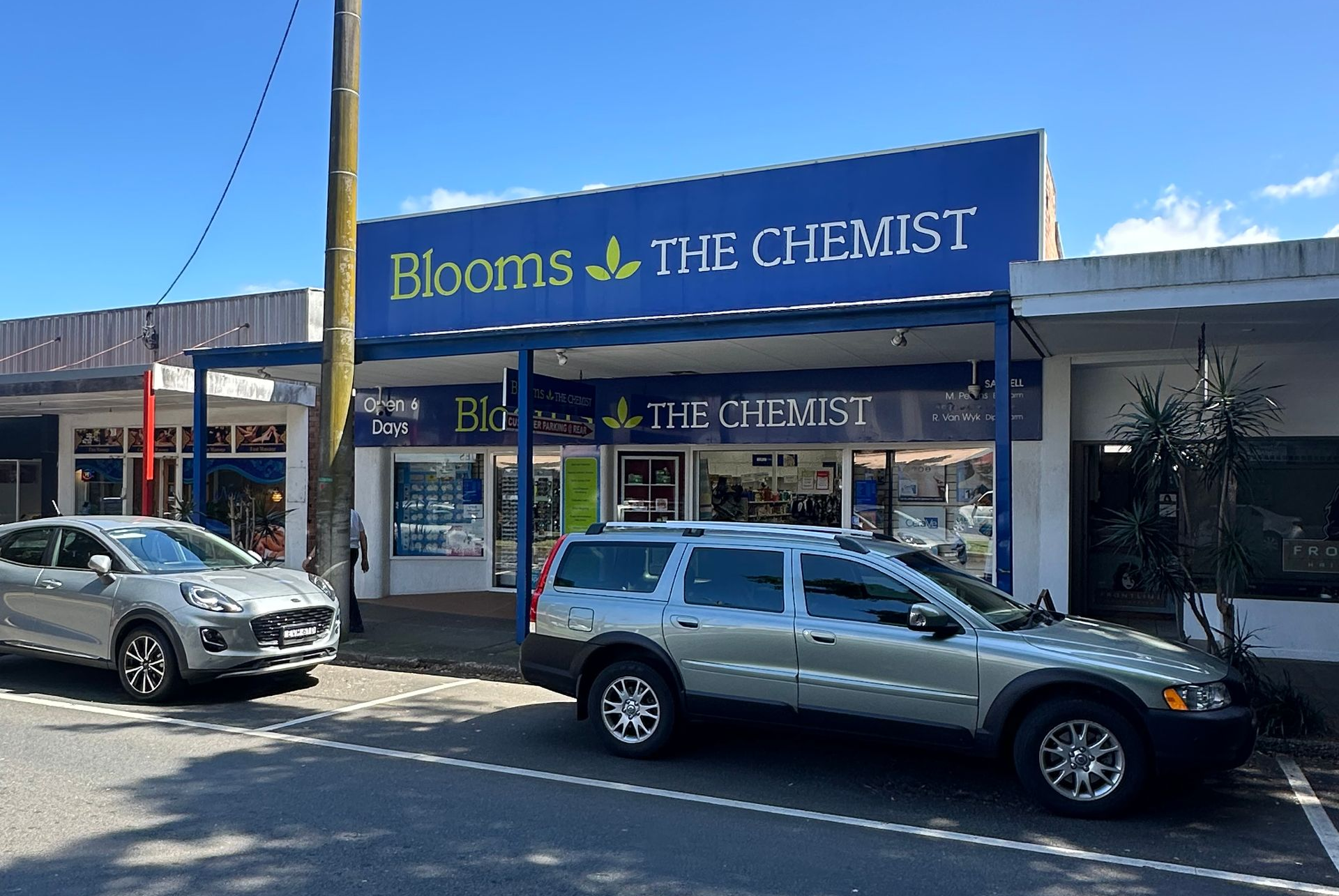 Blooms the Chemist Store Entrance With Shoppers — Blooms The Chemist Sawtell in Sawtell, NSW
