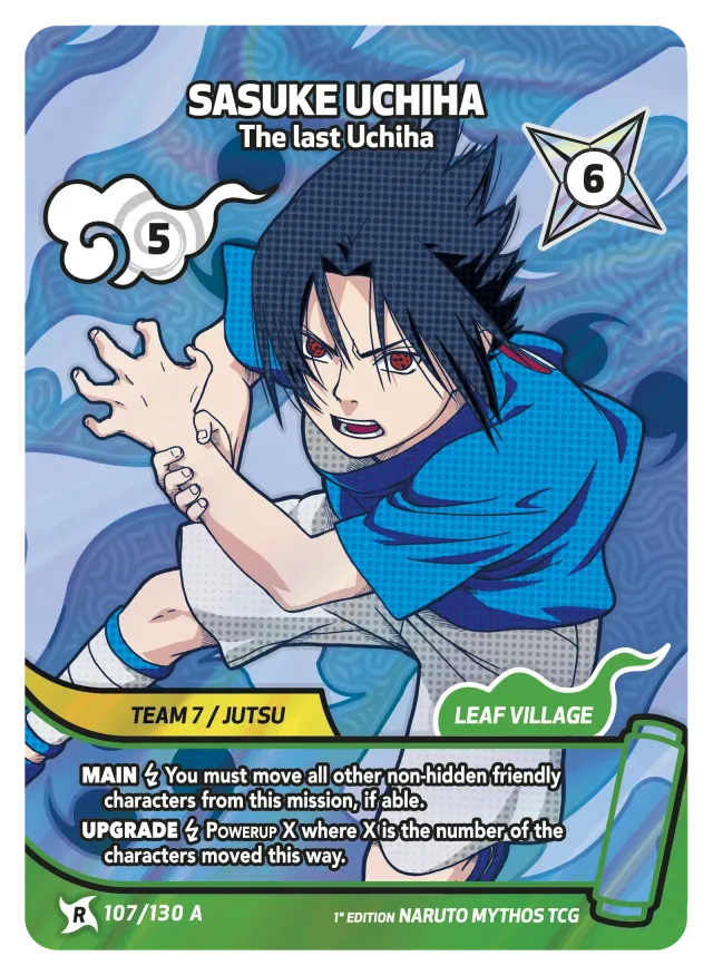 その他 NARUTO MYTHOS SASUKE UCHIHA Focus sur la carte