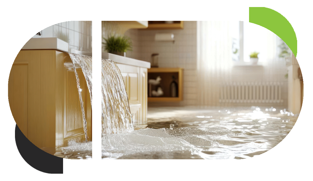water overflows in a home