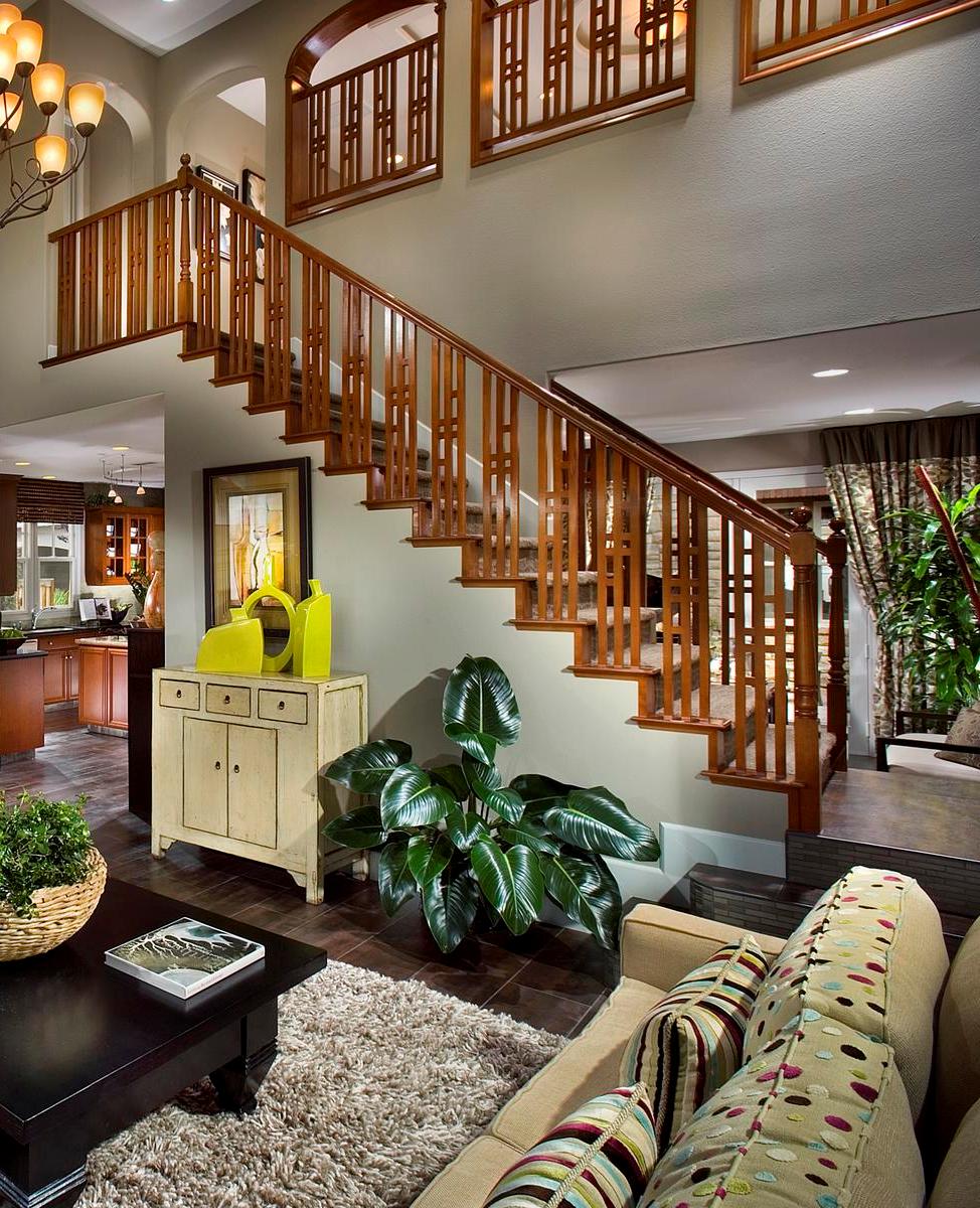 Design for Danville Residence Living Room Staircase