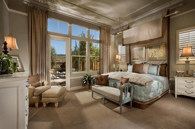 Danville French Style Master Bedroom Interior Design