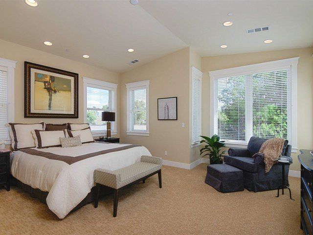 Master Bedroom Open House Staging