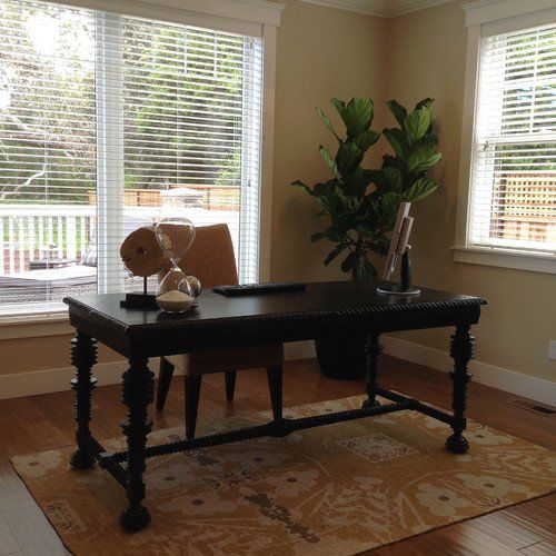 Saratoga Home Office Staging Example