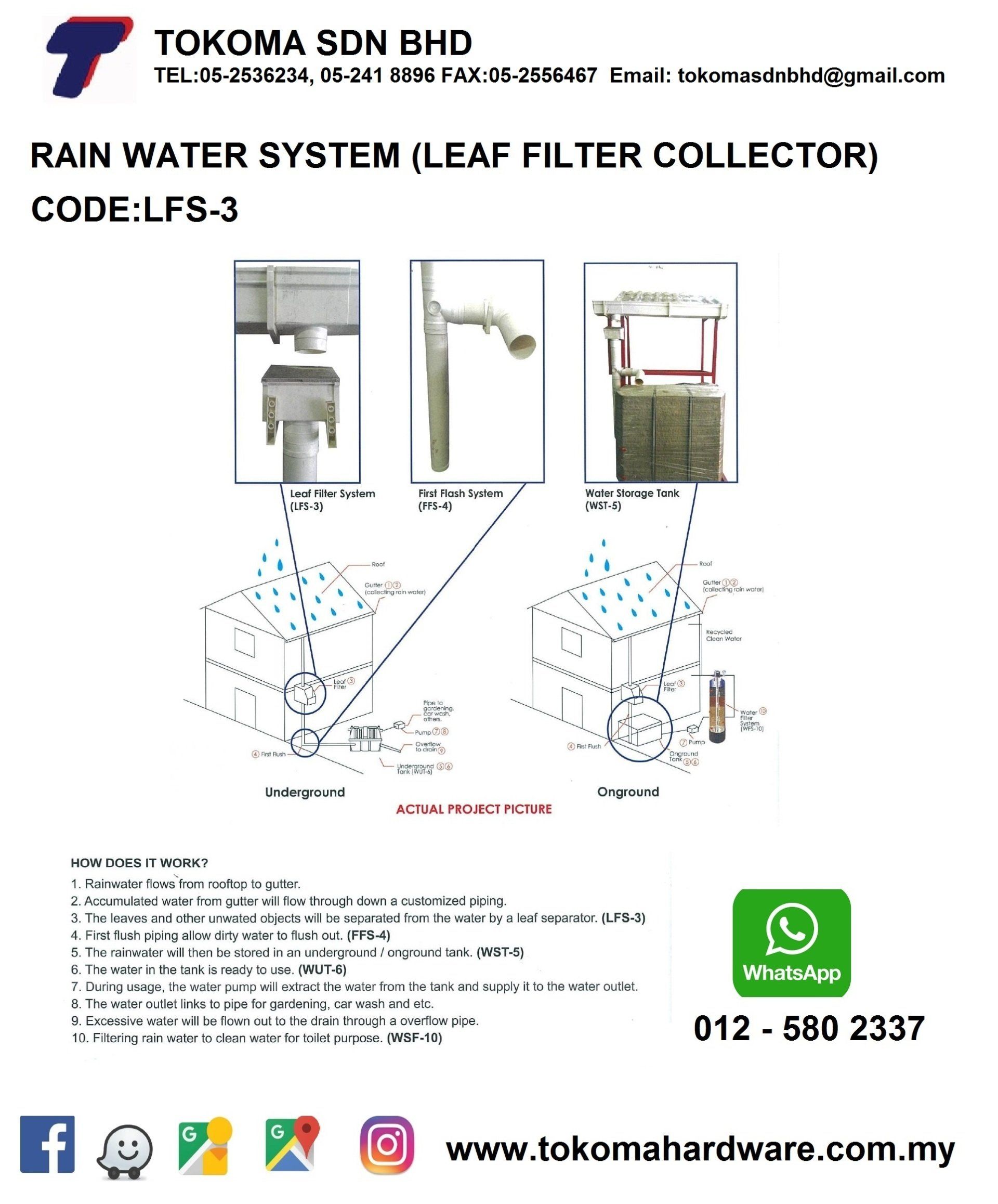 RAIN WATER LEAF FILTER (CONLEX) BRAND:CONLEX CODE:LFS-3
