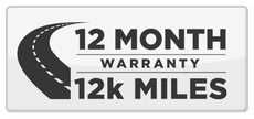 12-Month / 12,000 Mile Warranty